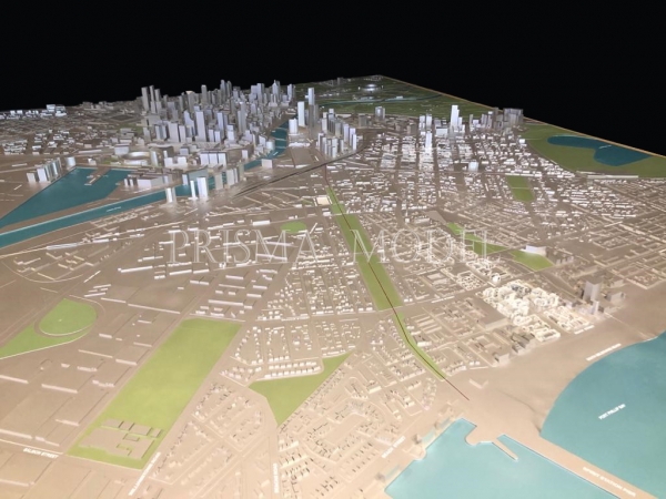 RC Iconic Melbourne Context Model (Melbourne CBD &amp; Port Phillip Bay)